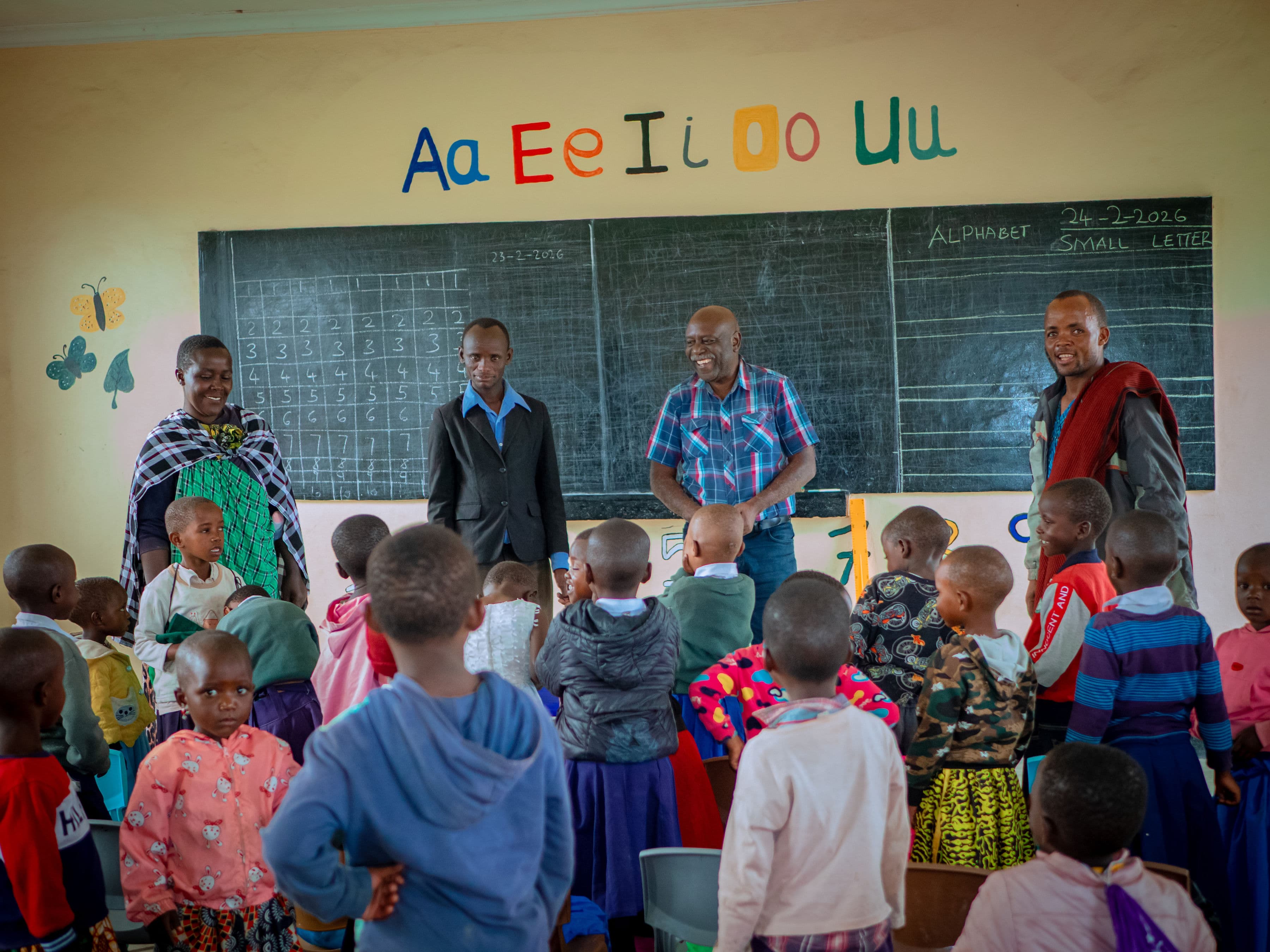 Lion of Judah pupils gathered inside their preschool classroom