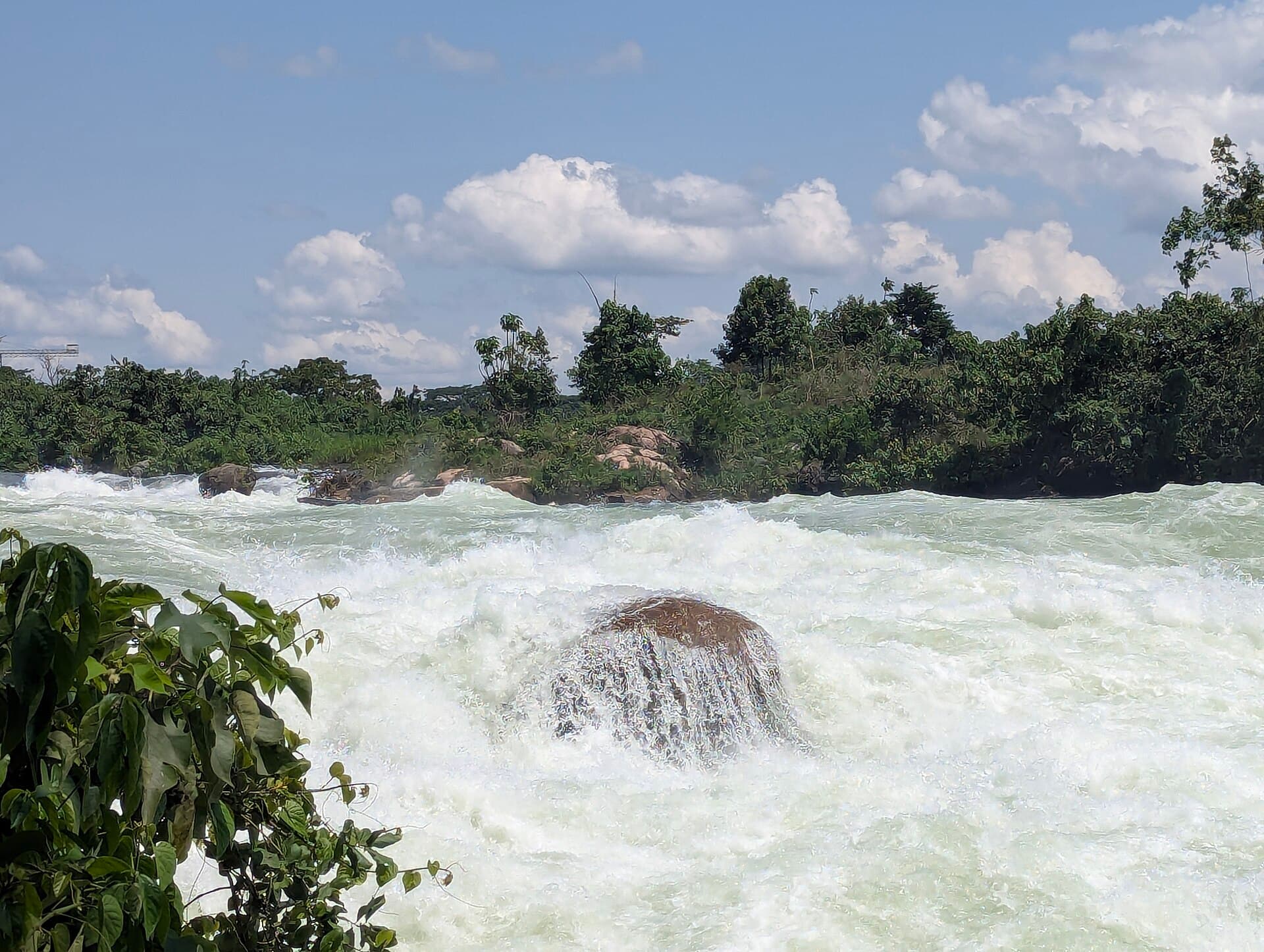 The Nile rushing through Itanda Falls near Jinja, Uganda