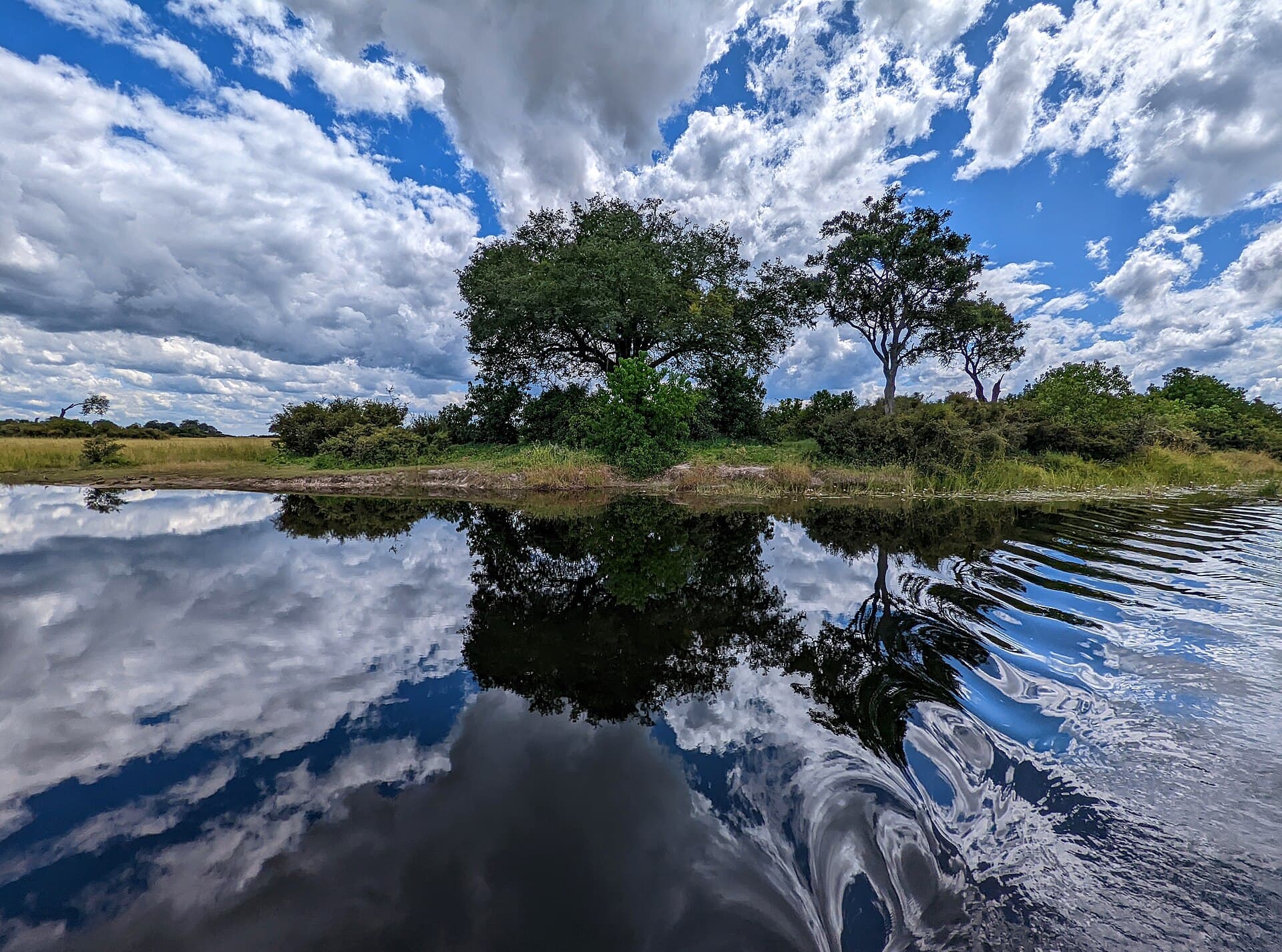 The Linyanti River along the Botswana and Namibia border